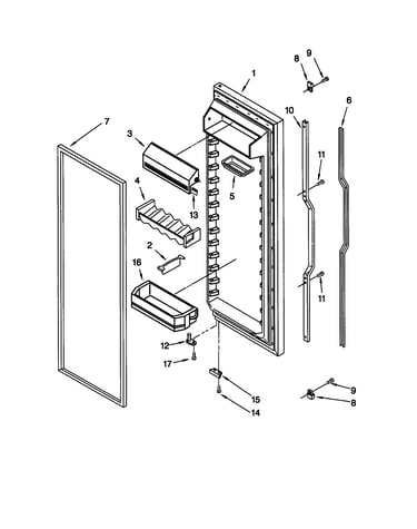 Refrigerator door