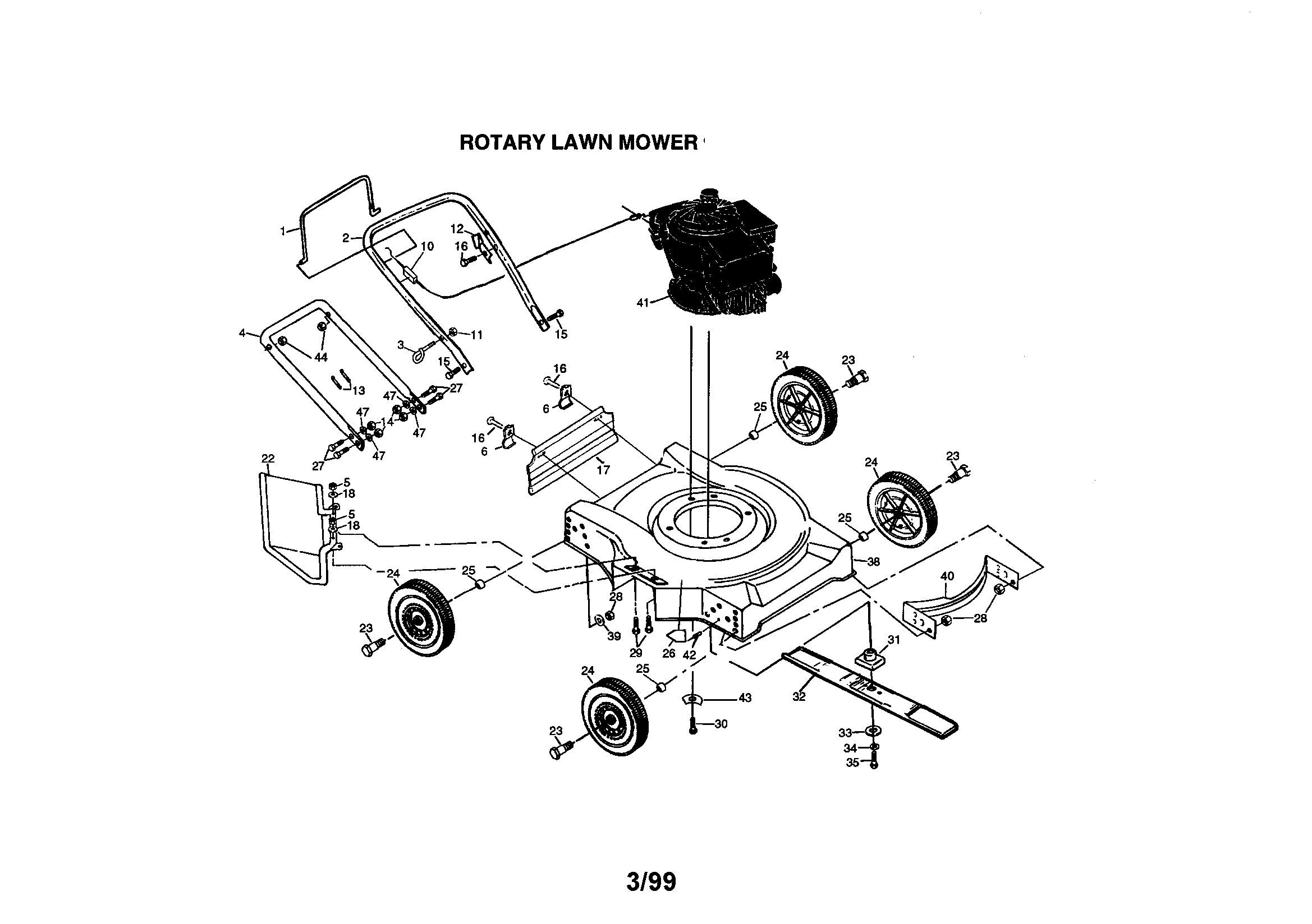 ROTARY LAWN MOWER