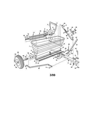 175 lb. drop spreader