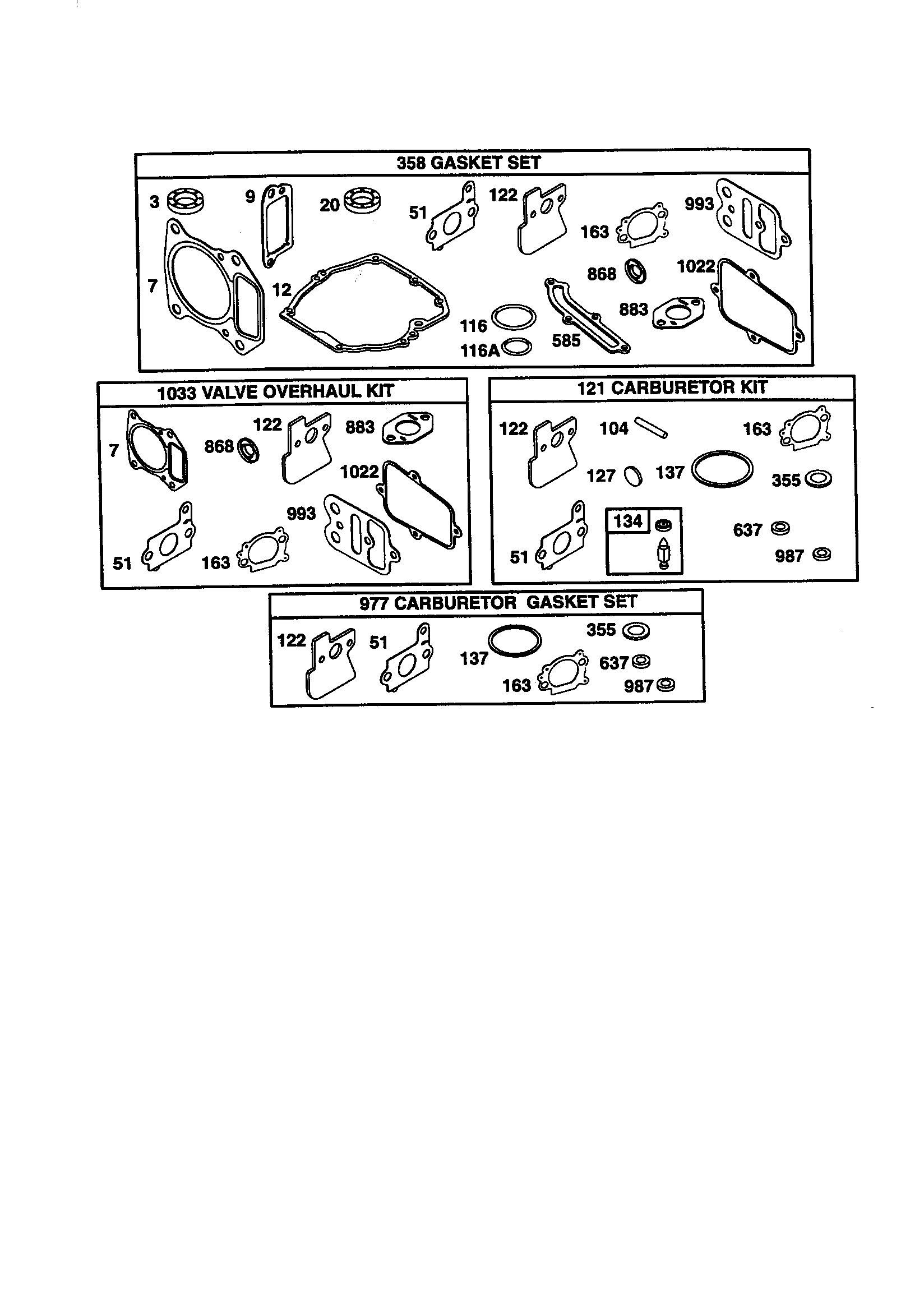 GASKET SETS