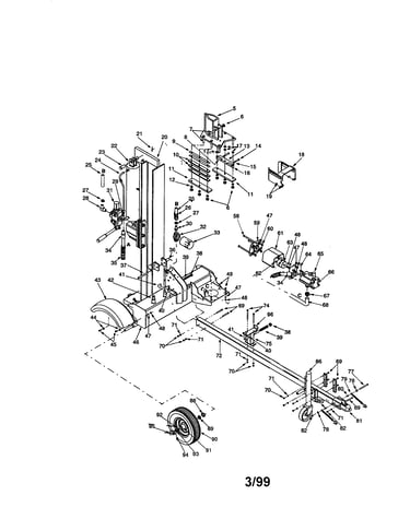 Craftsman 9 h.p. log splitter