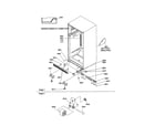 Amana TS22TL-P1306501WL ladders/lower cabinet/rollers diagram