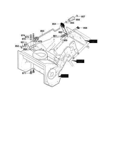 Chute control rod