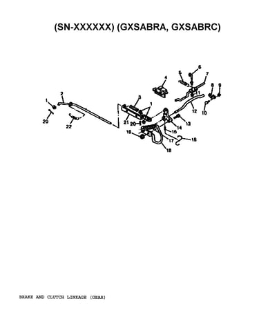 Brake and clutch linkage (gear)
