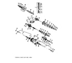Sabre 1646 HYDRO GXSABRE transaxle shafts and gear (gear) diagram