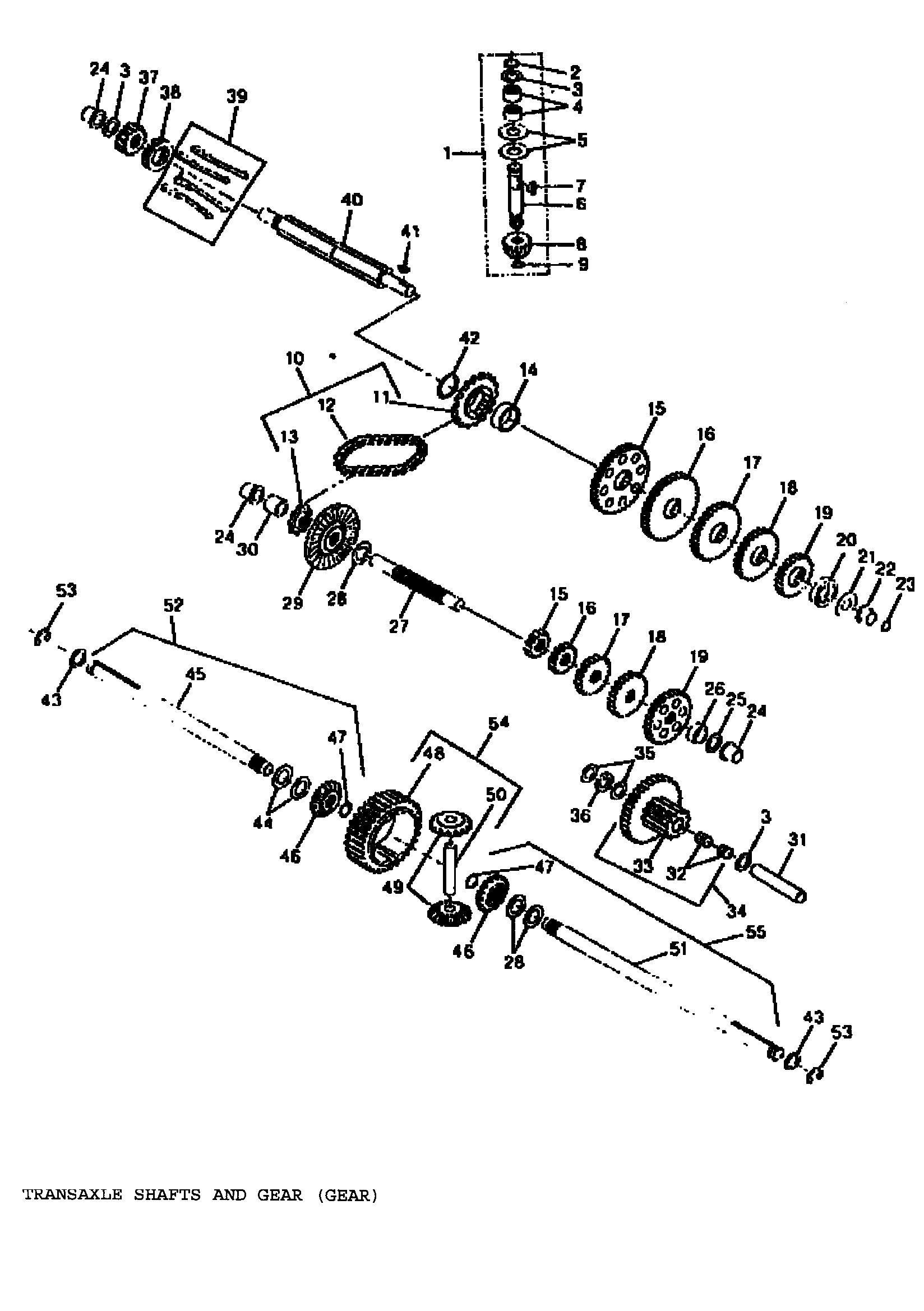 TRANSAXLE SHAFTS AND GEAR (GEAR)