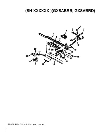 Brake and clutch linkage (hydro)