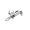Sabre 1338 GEAR GXSABRF belt drive and idlers (hydro) diagram