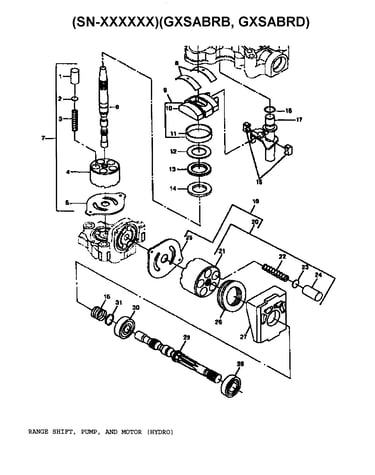 Range shift/pump/motor (hydro)