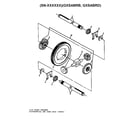 Sabre 15538 GEAR GXSABAJ differential and rear axle (hydro) diagram
