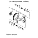 Sabre 1338 GEAR GXSABRF differential and rear axle (hydro) diagram
