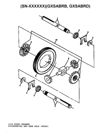 Differential and rear axle (hydro)