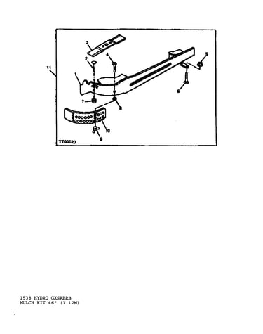 1538 hydro gxsabrb/mulch kit 46"