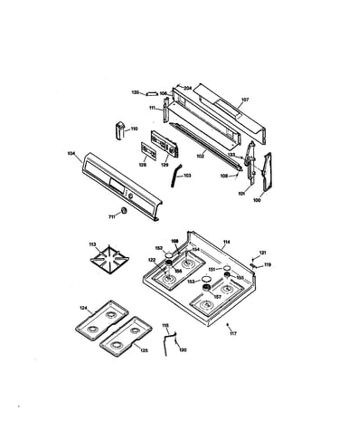 Control panel and cooktop