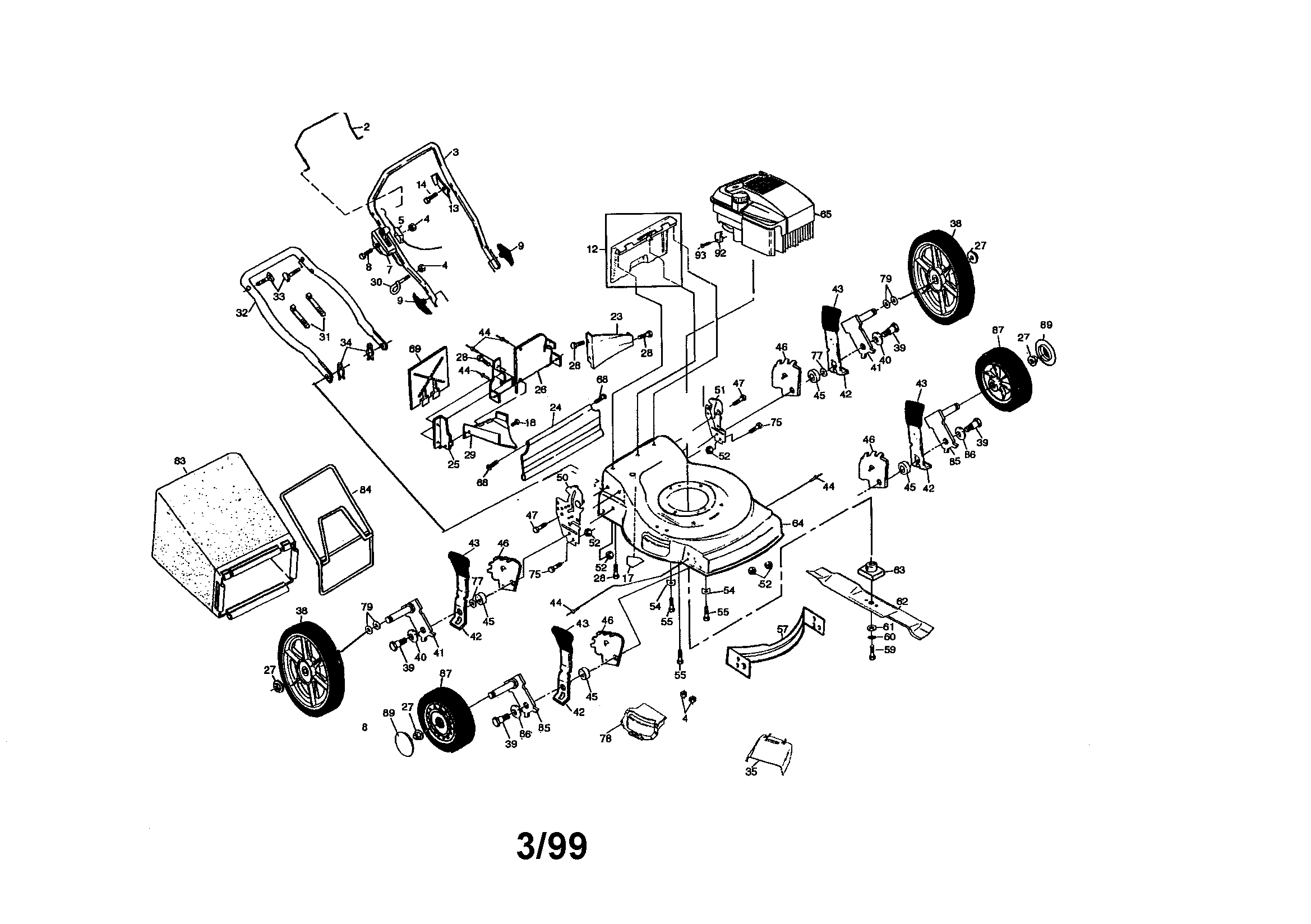 Rotary lawn mower