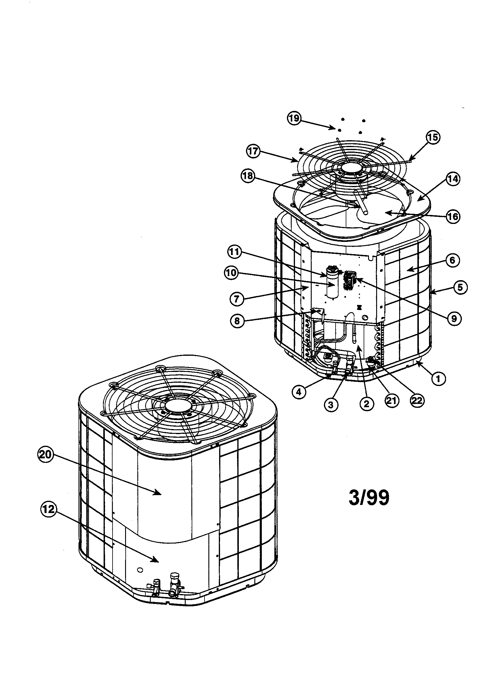 Split system air conditioner