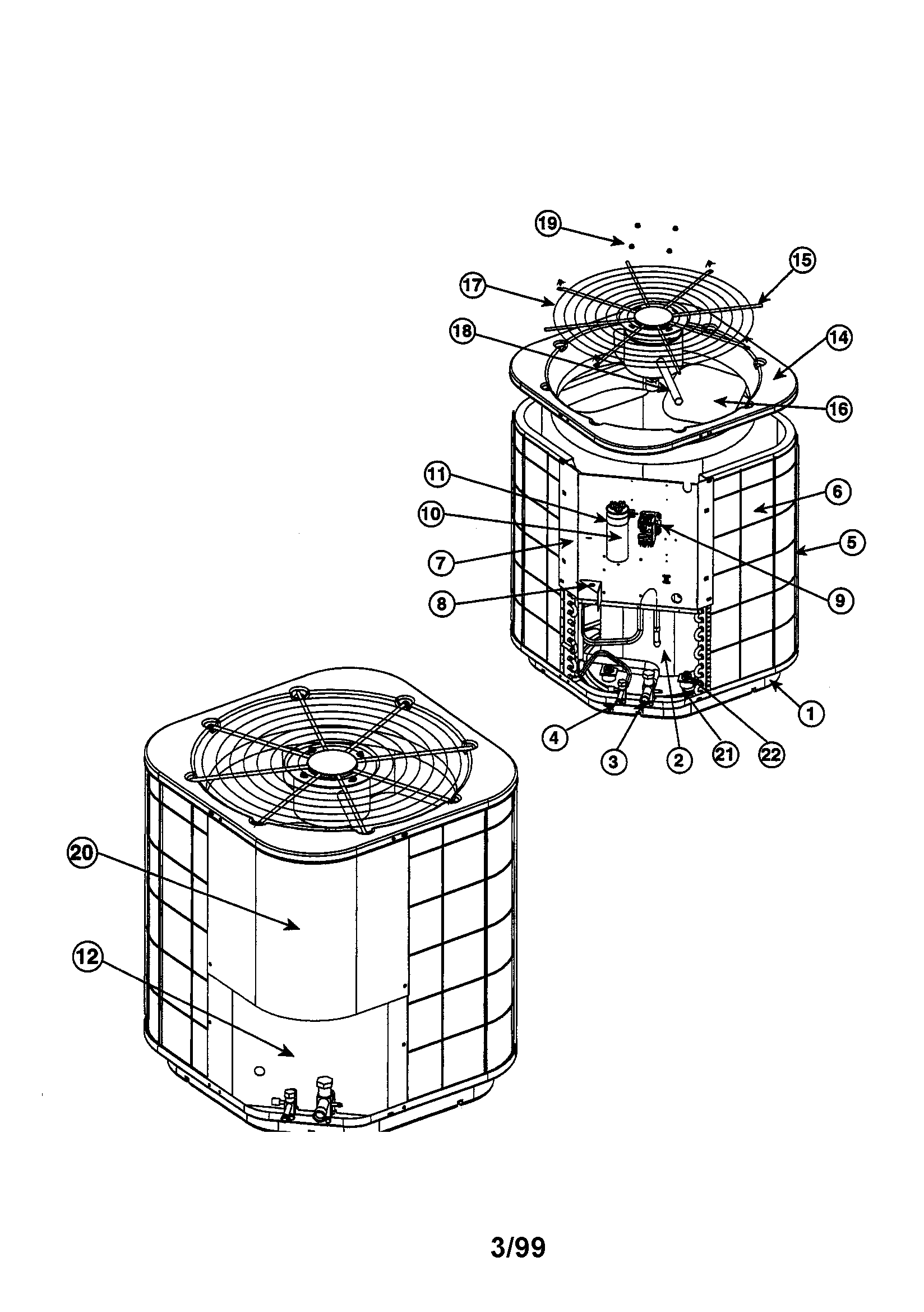 Split system air conditioner
