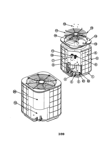 Split system air conditioner