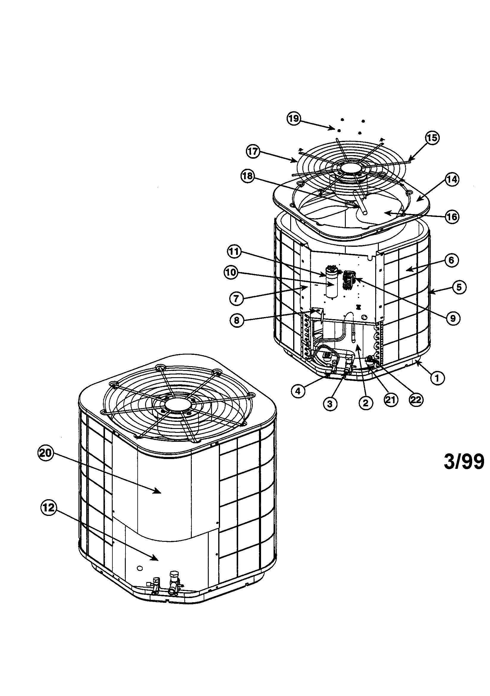Split system air conditioner