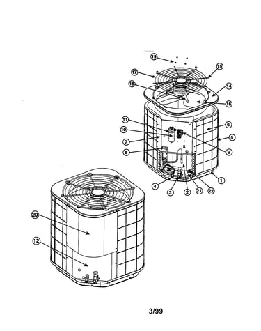 Split system air conditioner