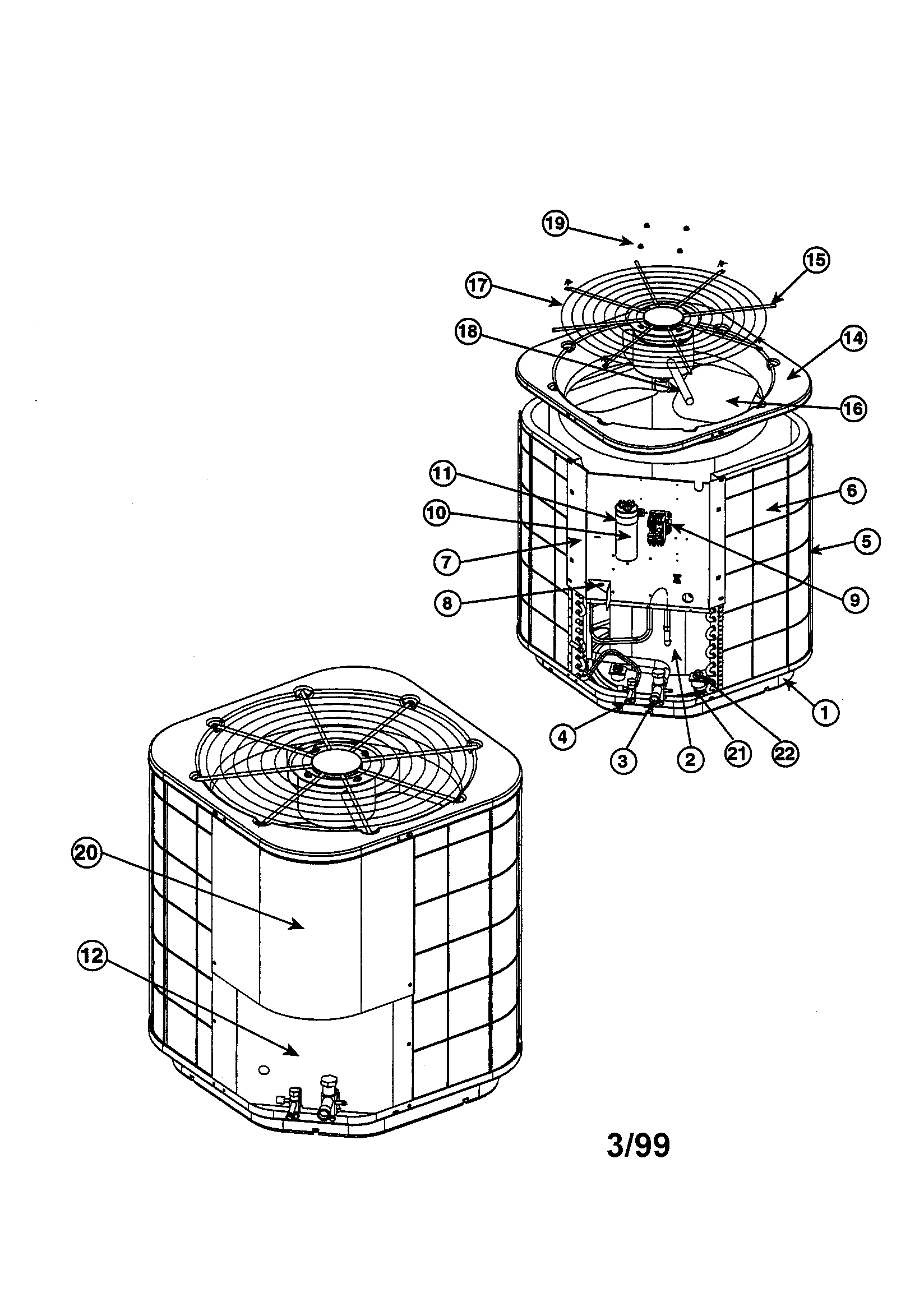 Split system air conditioner