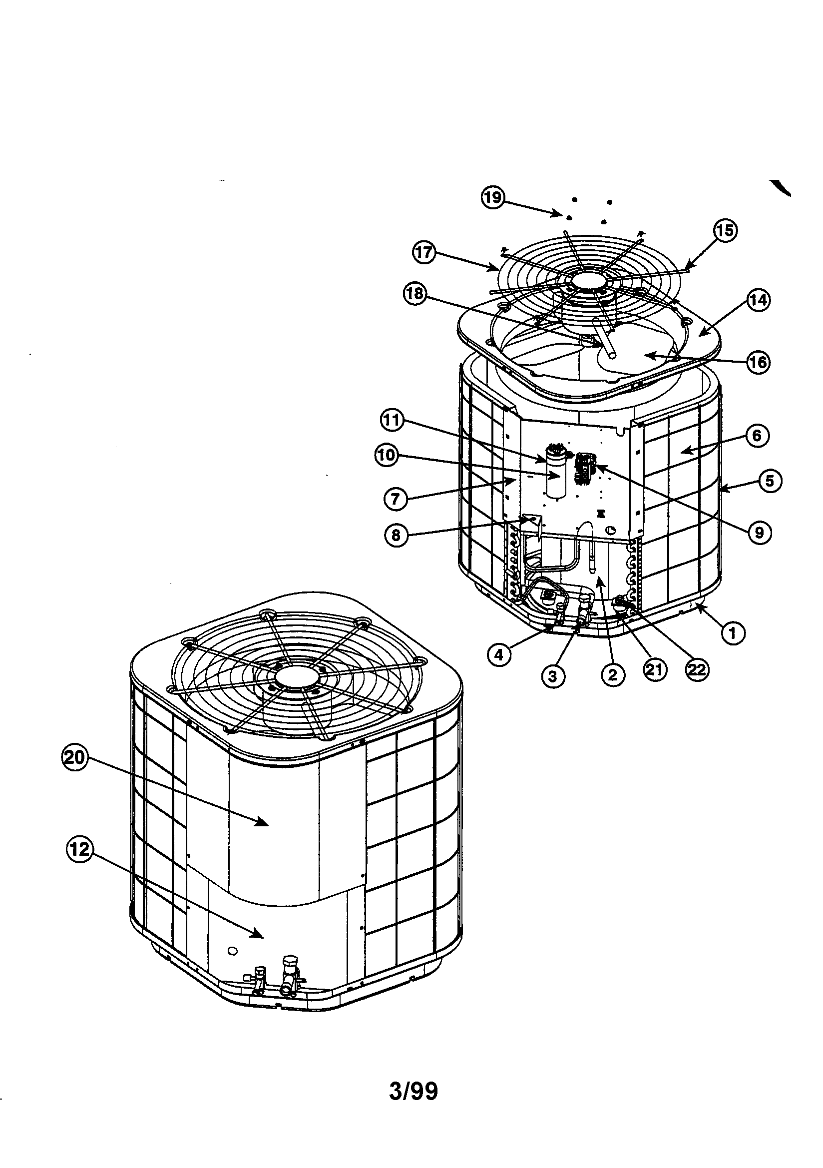 Split system air conditioner
