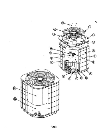 Split system air conditioner