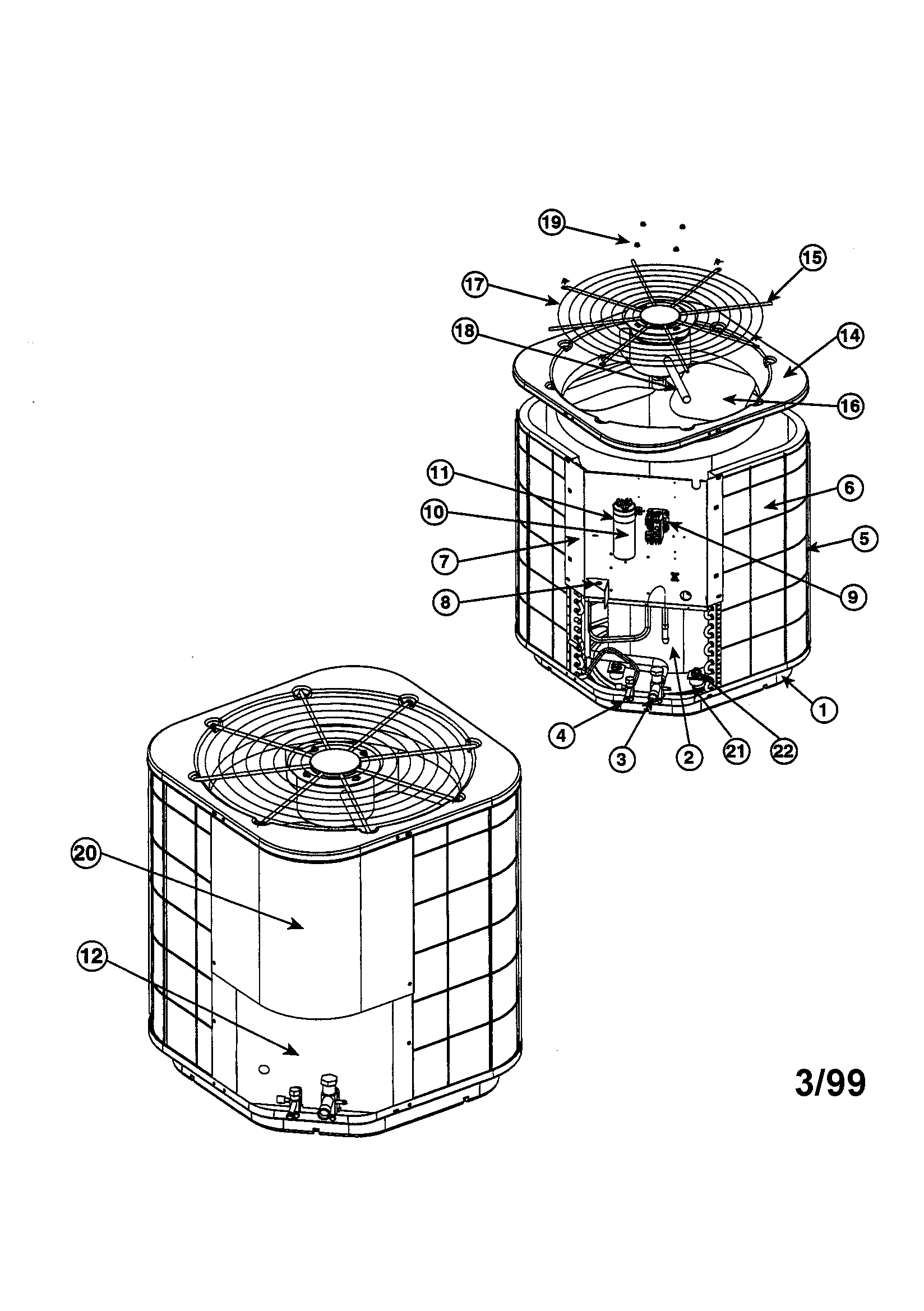Split system air conditioner