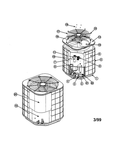 Split system air conditioner