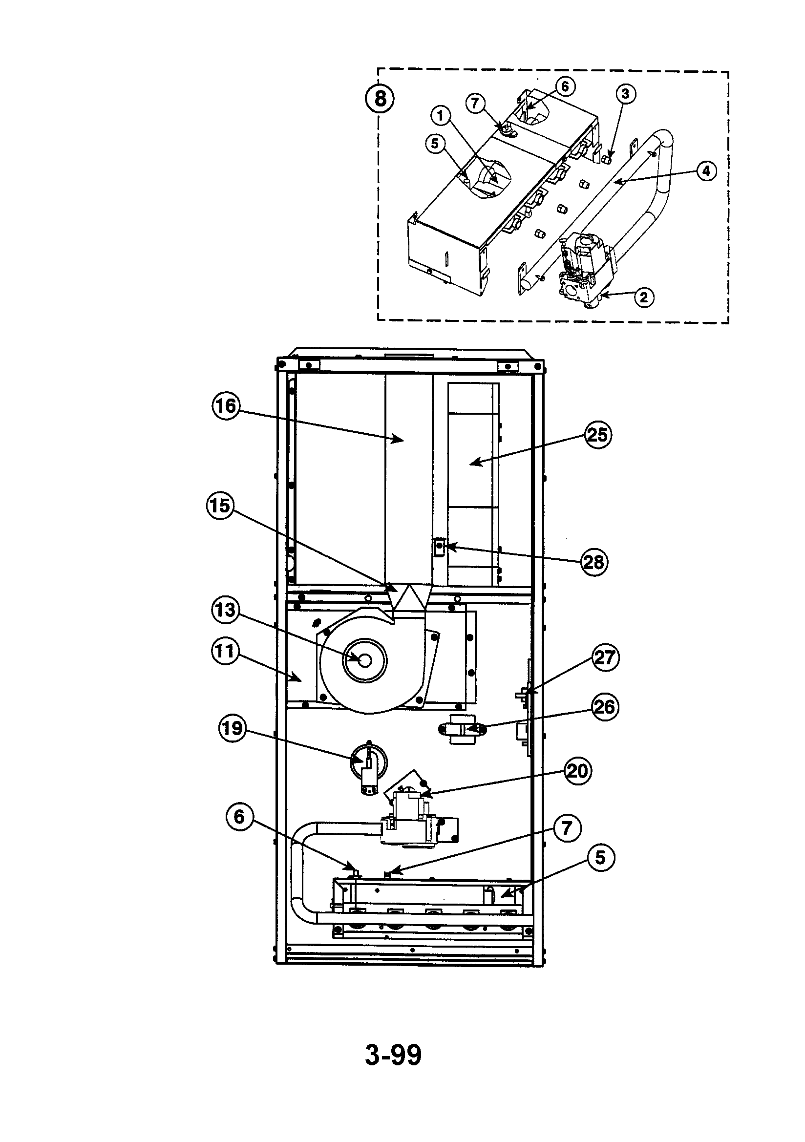 80+ downflow furnace