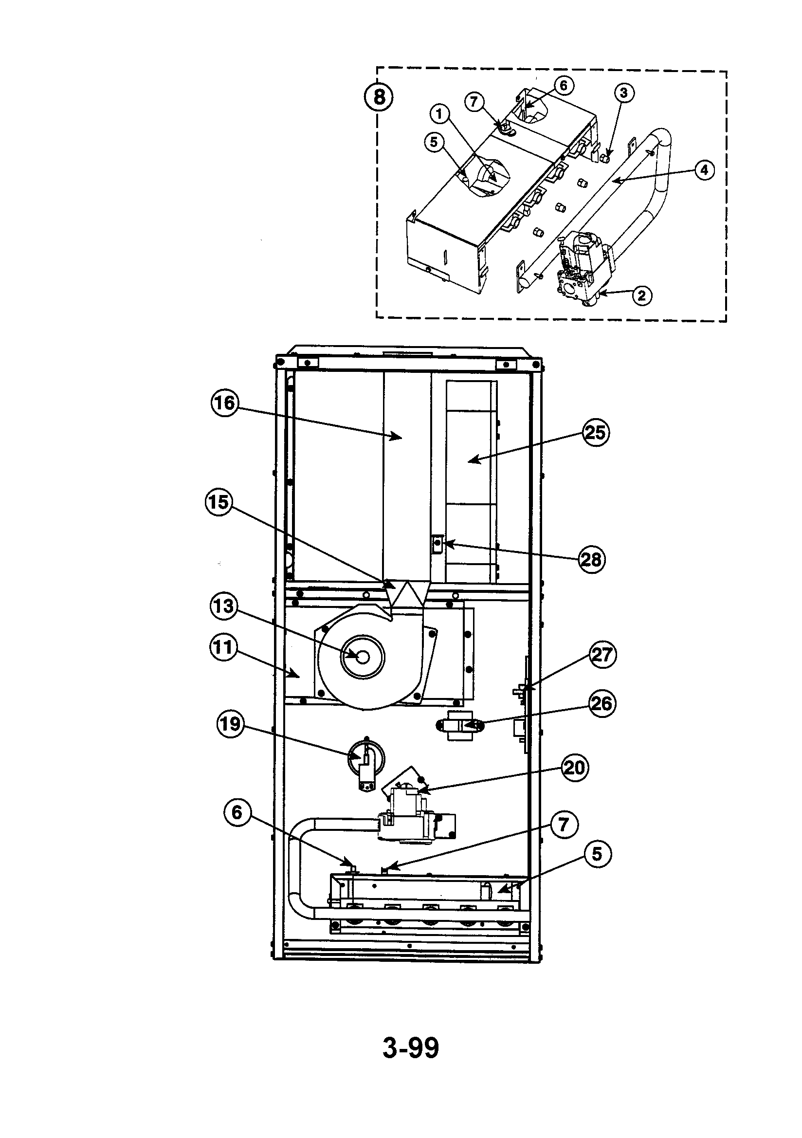 80+ downflow furnace