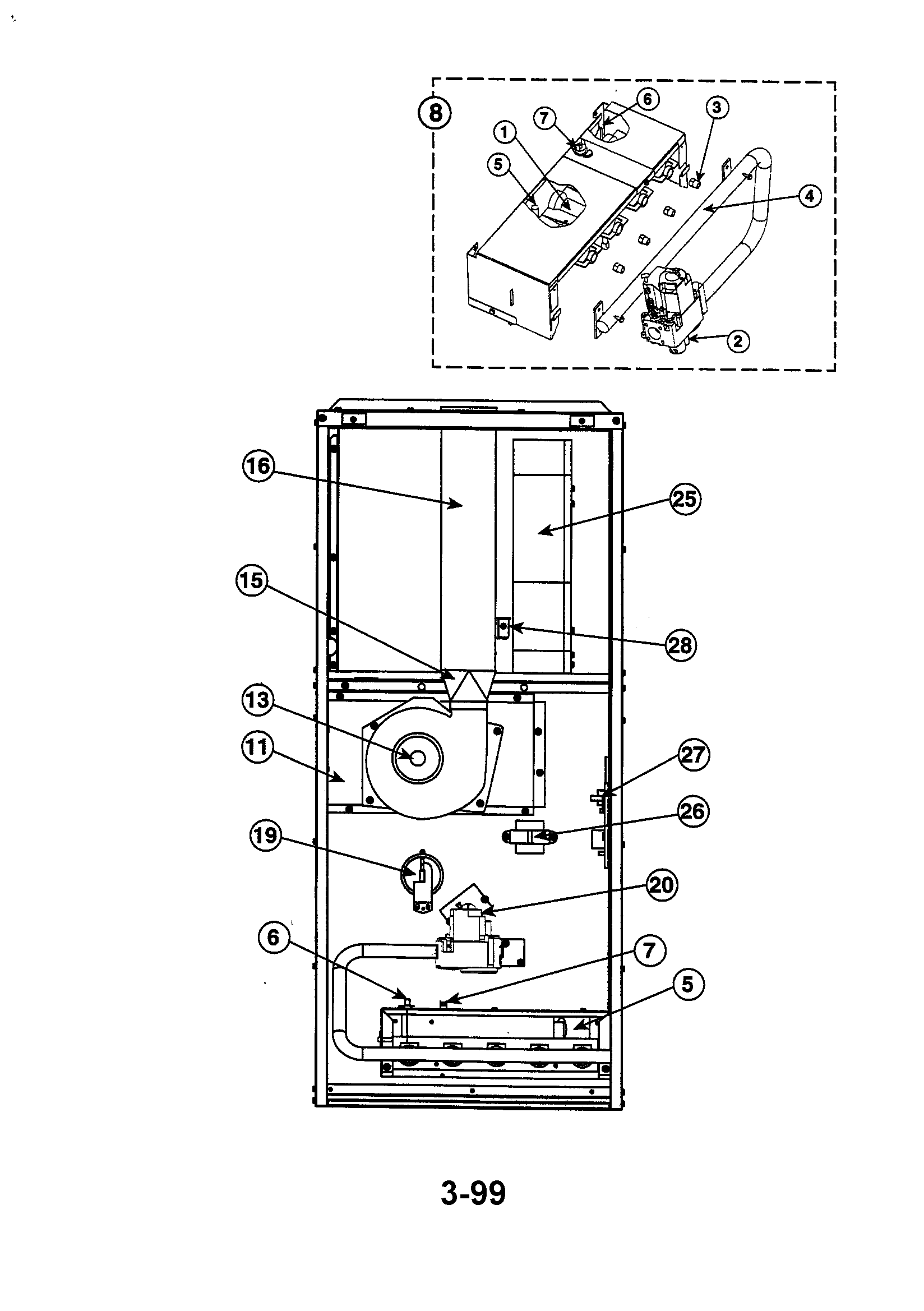 80+ downflow furnace