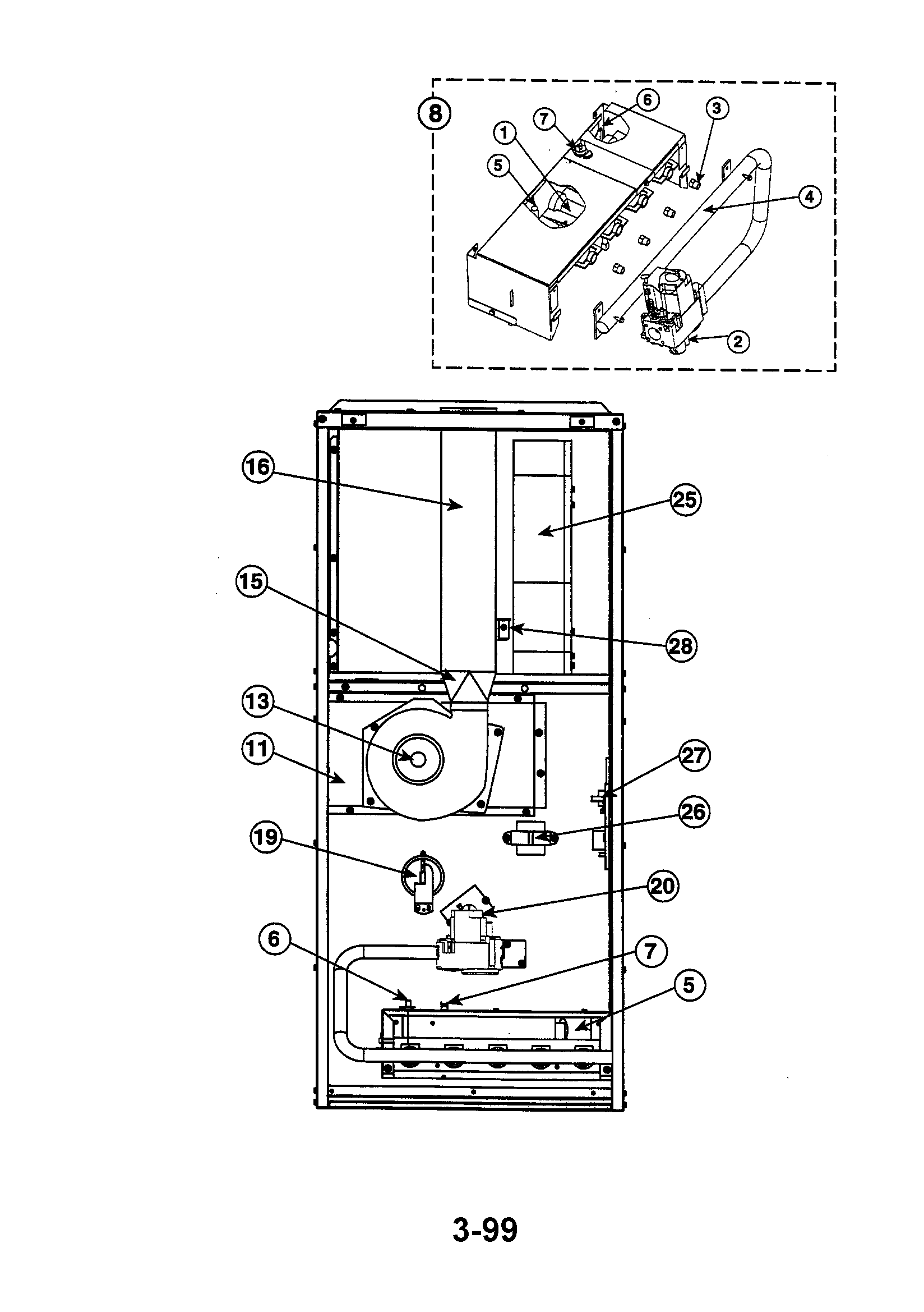 80+ downflow furnace