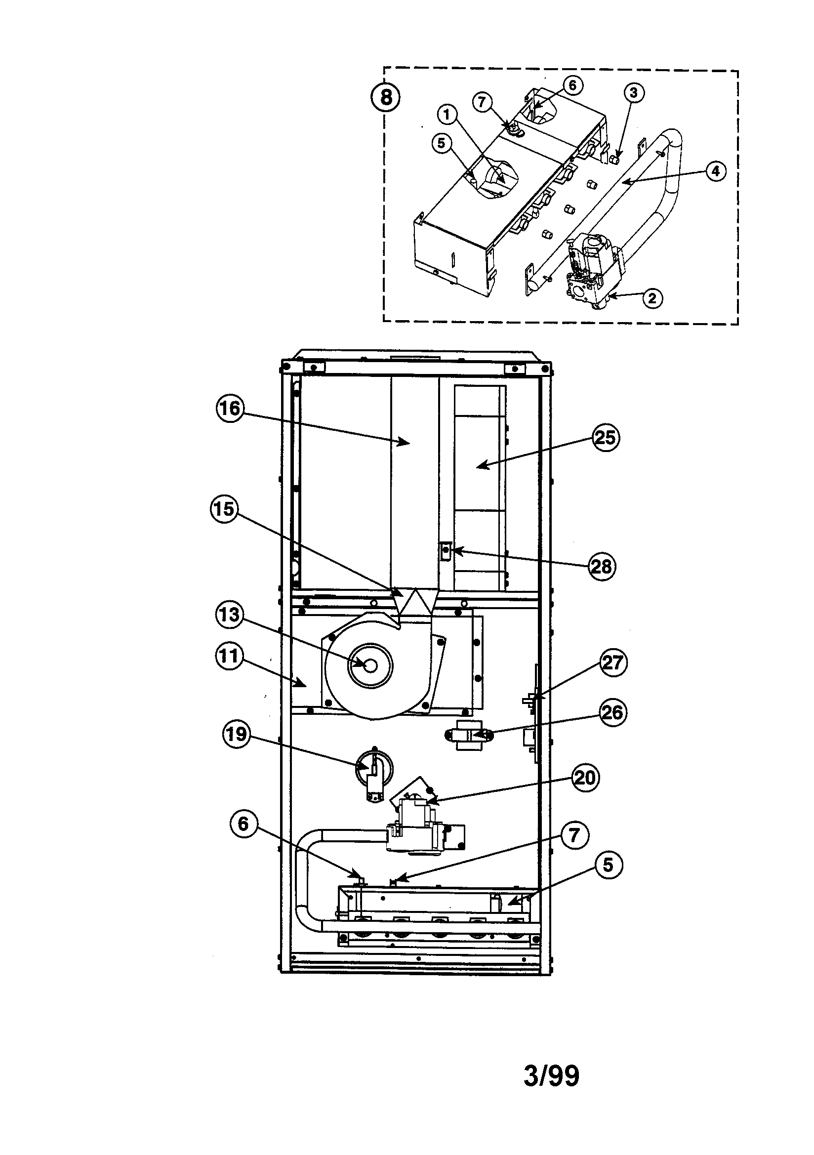 80+ downflow furnace