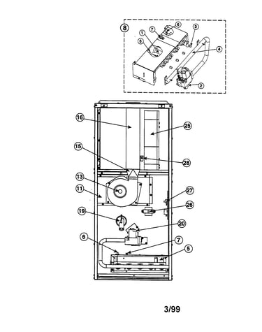80+ downflow furnace