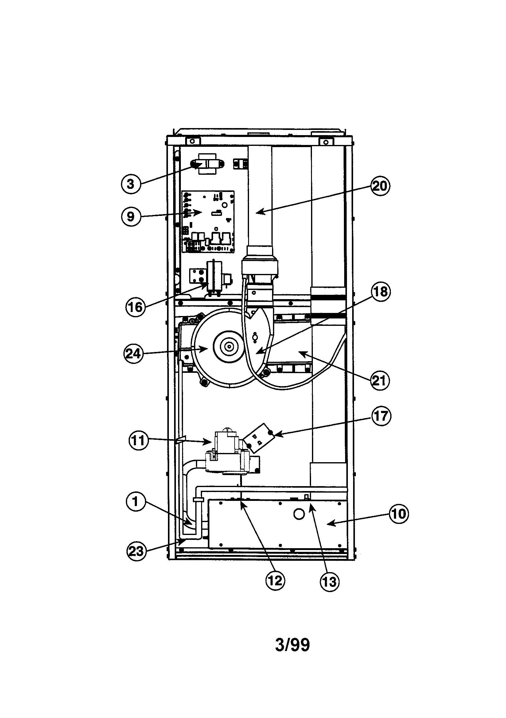 90+ downflow furnace