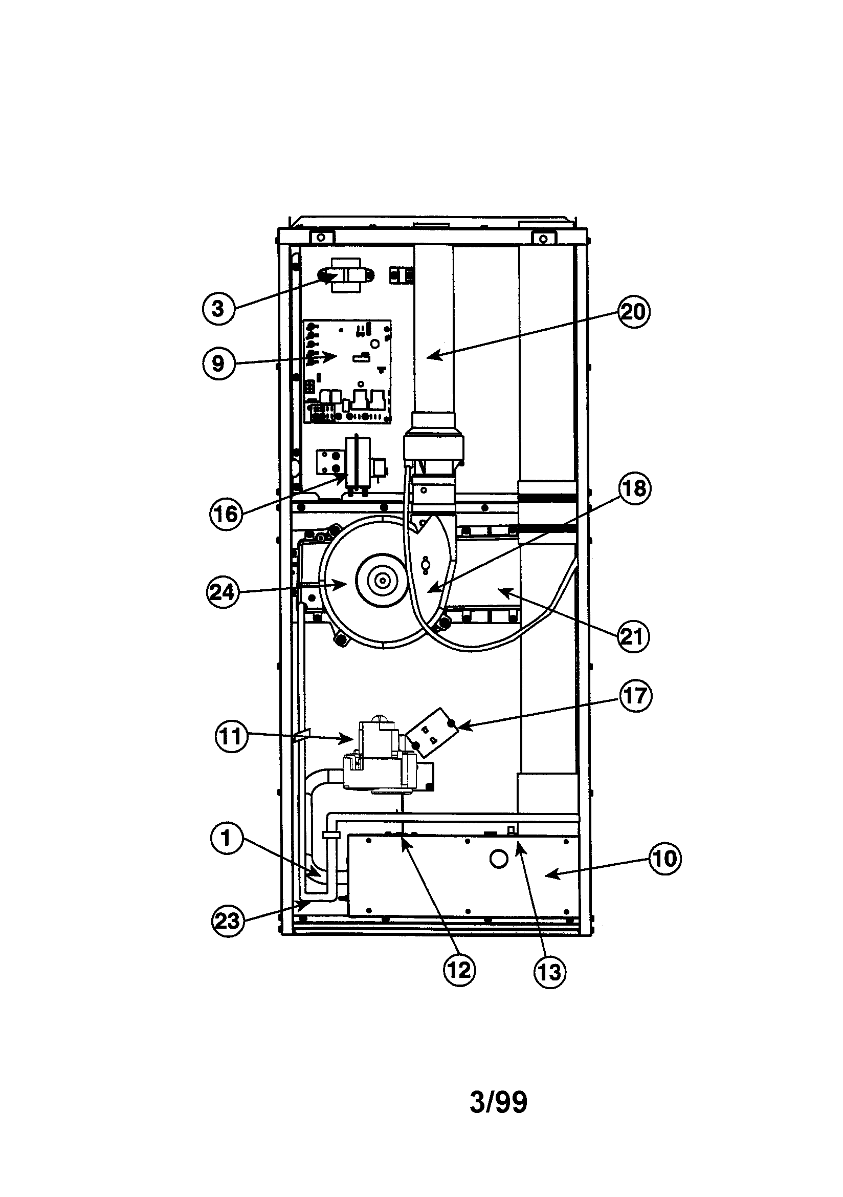 90+ downflow furnace