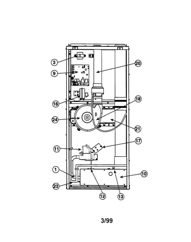 90+ downflow furnace