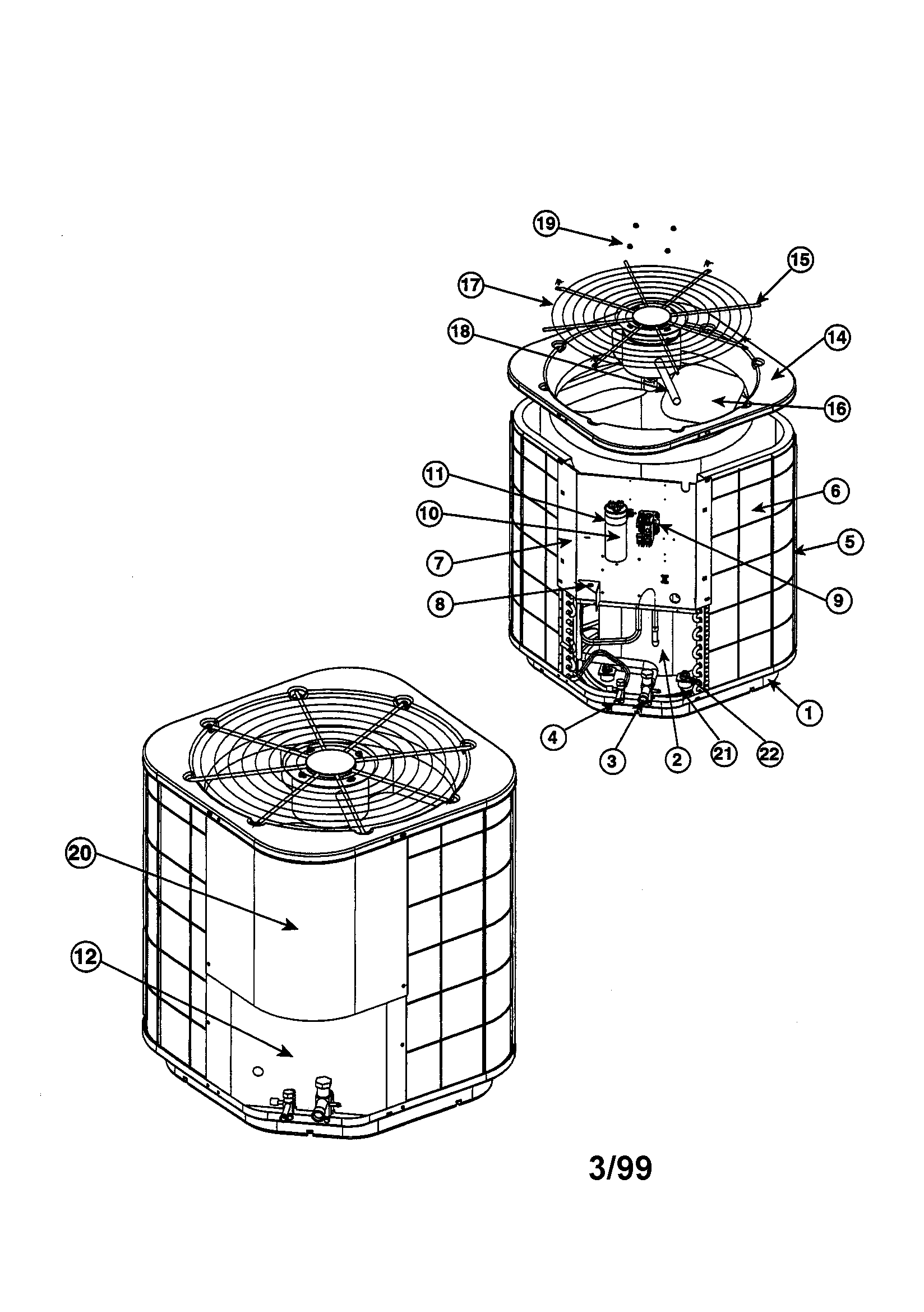 Split system air conditioner