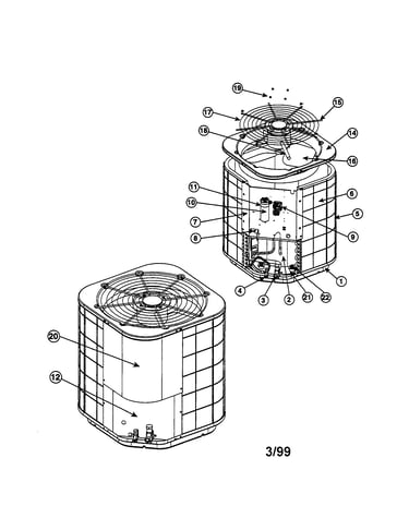 Split system air conditioner