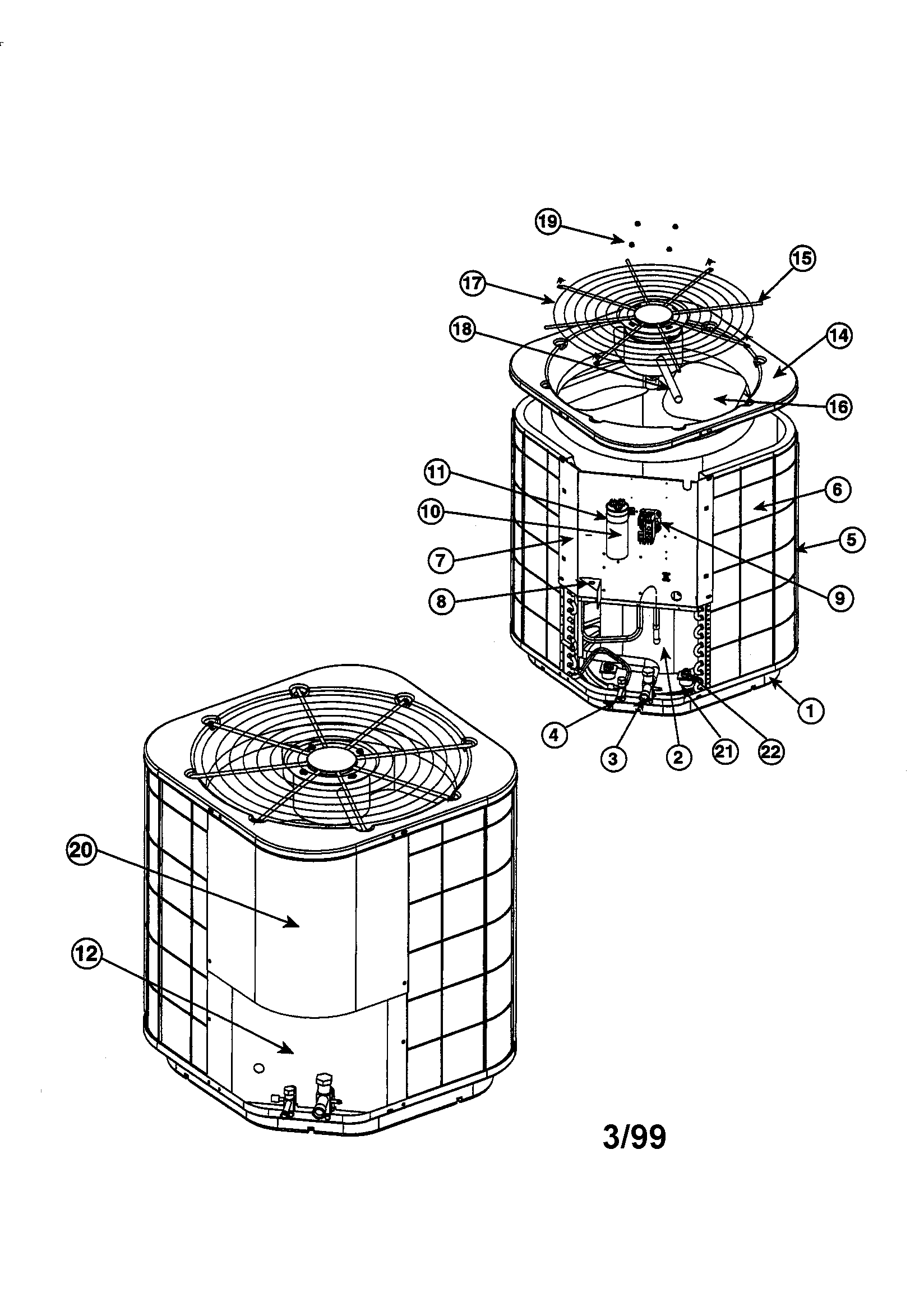 Split system air conditioner
