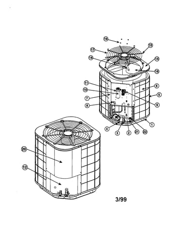 Split system air conditioner