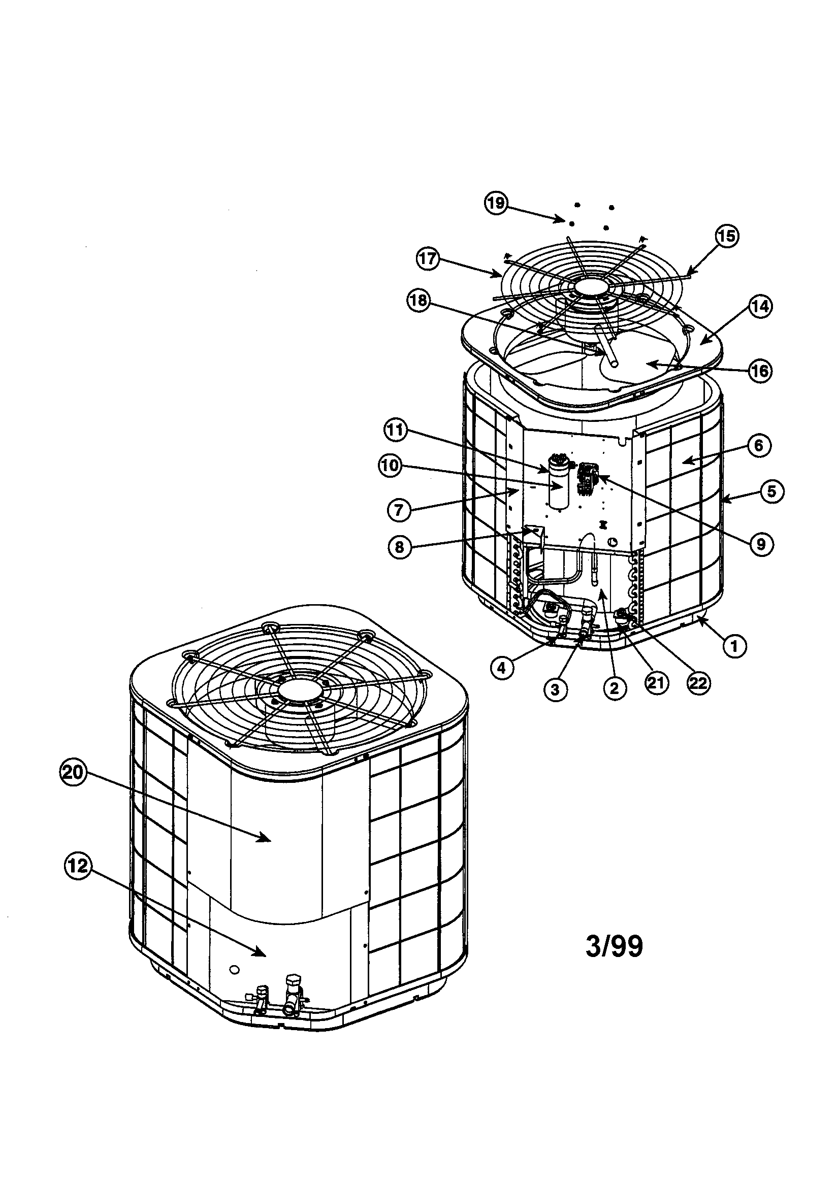 Split system air conditioner