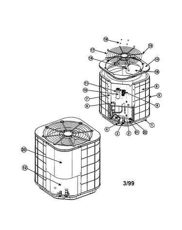 Split system air conditioner