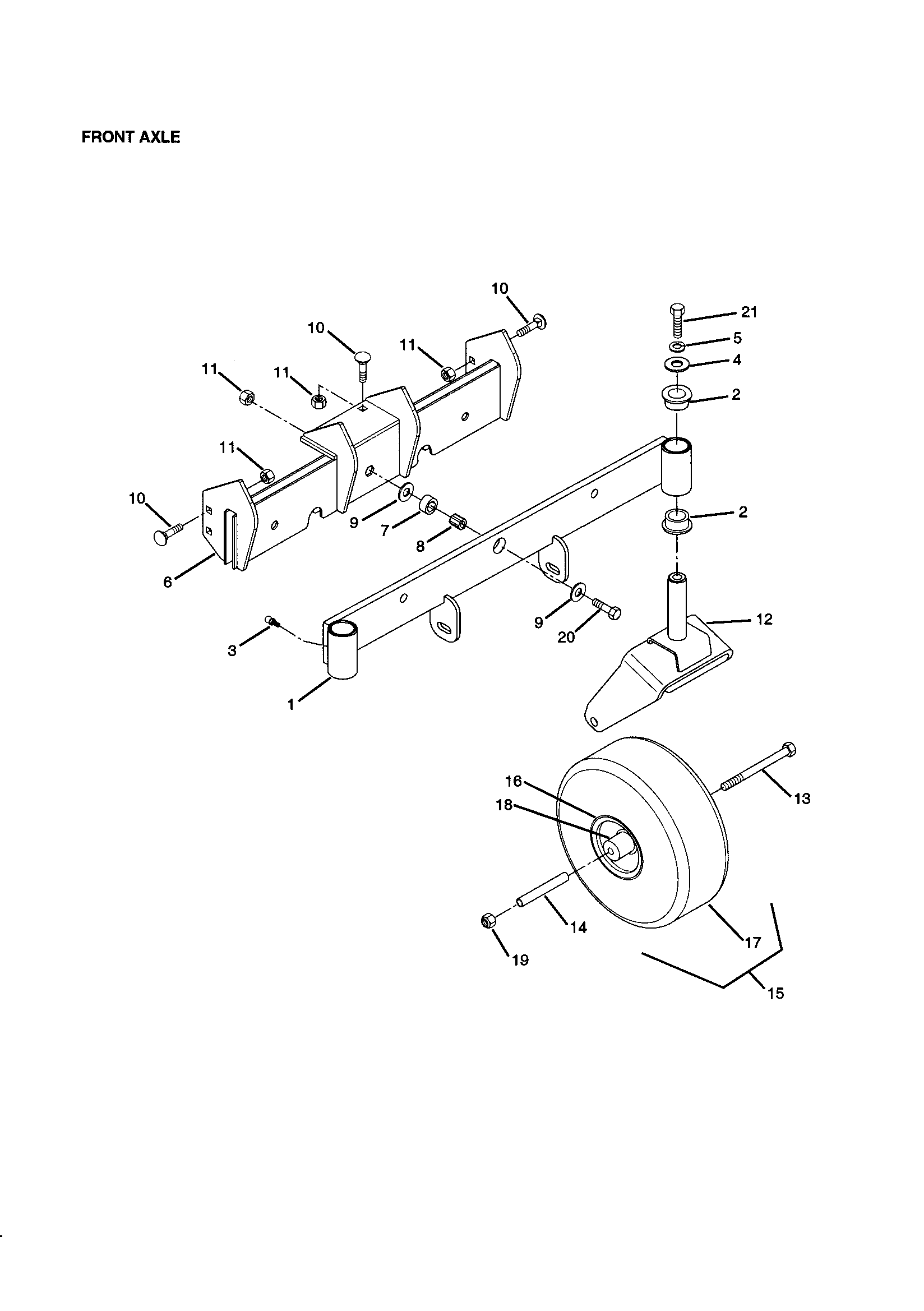 Front axle