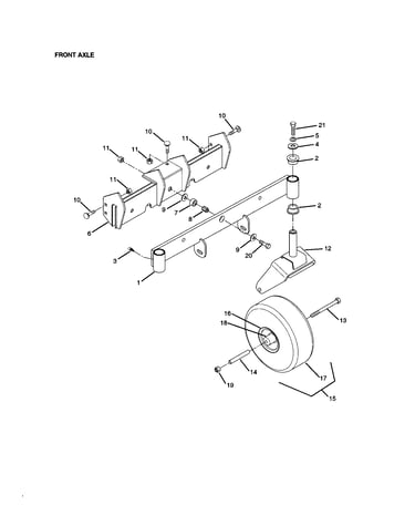 Front axle