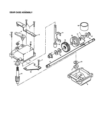 Gear case assembly 702511