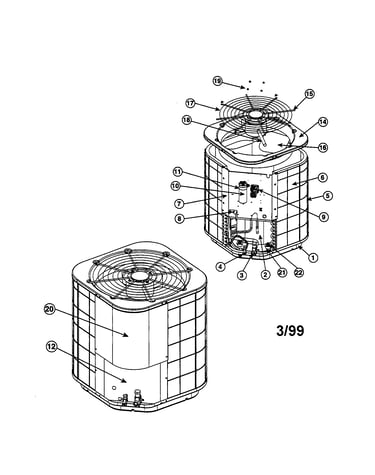 Split system air conditioner
