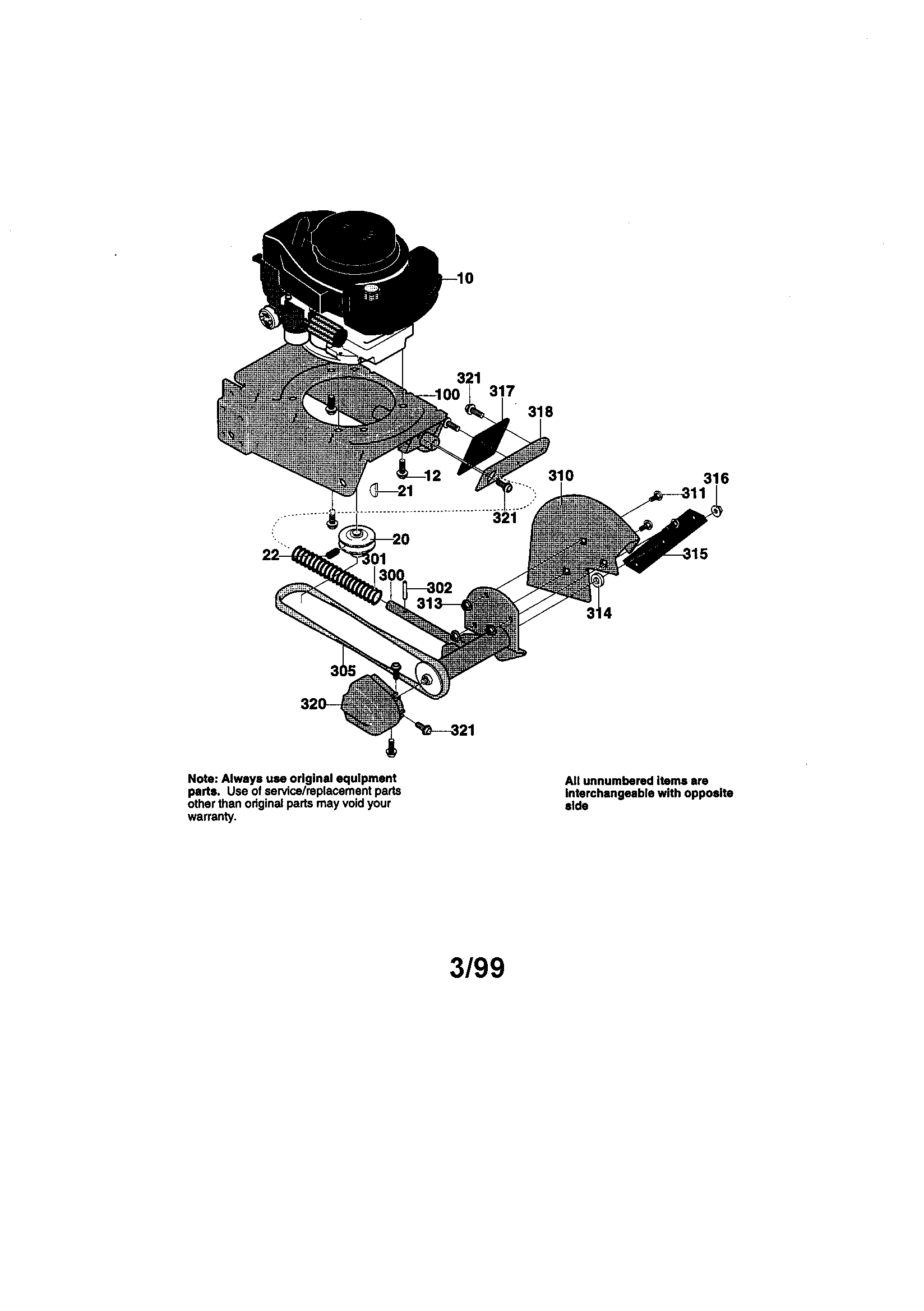 Engine/frame assembly