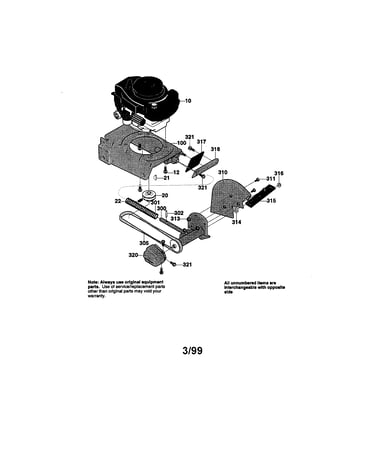 Engine/frame assembly